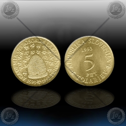 SLOVENIJA 5 Tolarjev 1993 "Academia"